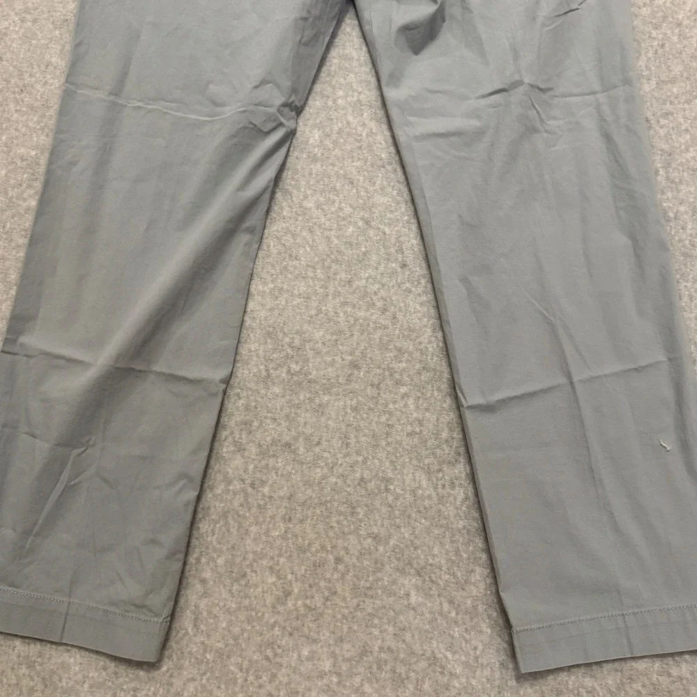 Banana Republic Aiden Chino Mens 35x30 Light Grey Slim Fit Cotton Stretch Pants‎
